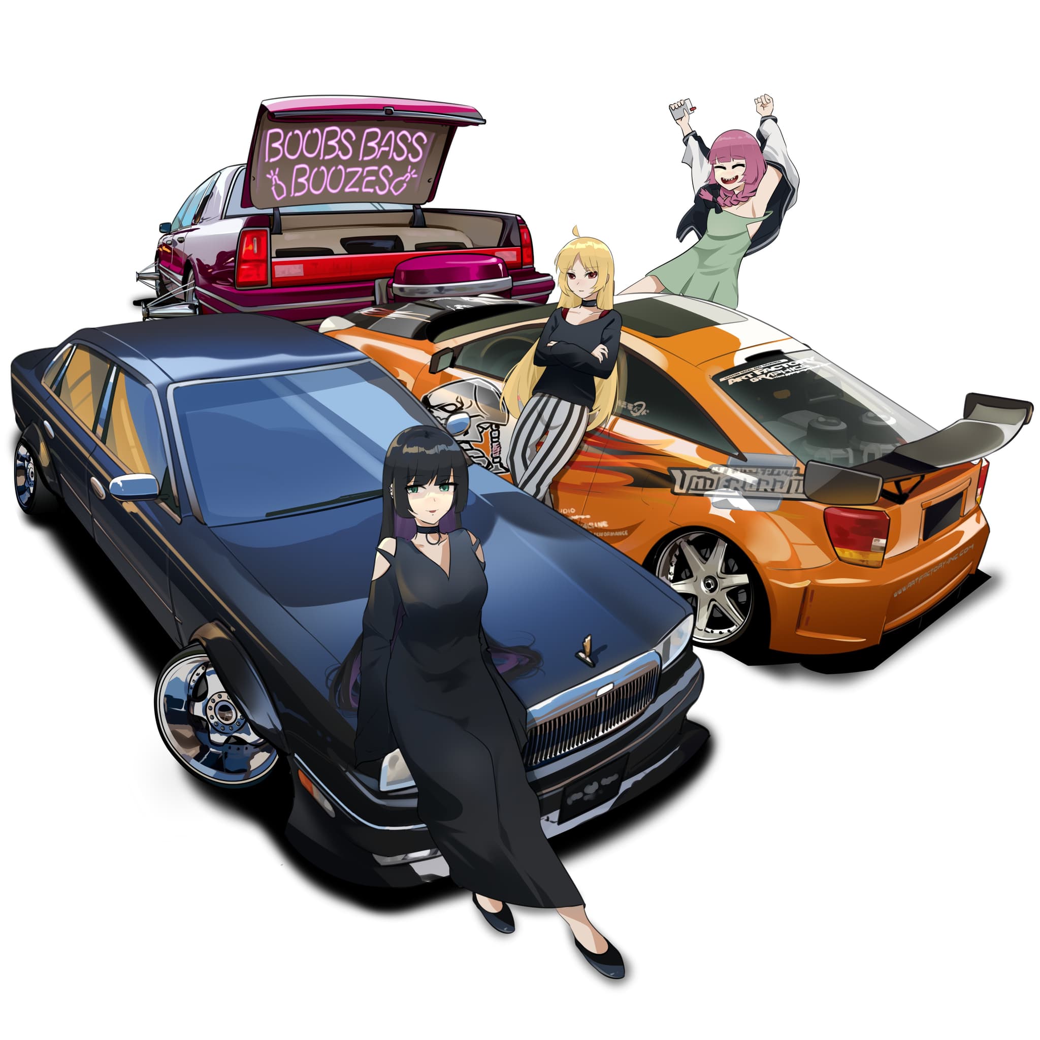 Anime Car Folierung: Mach dein Auto zum Blickfang mit einzigartigem Anime für Car Design!