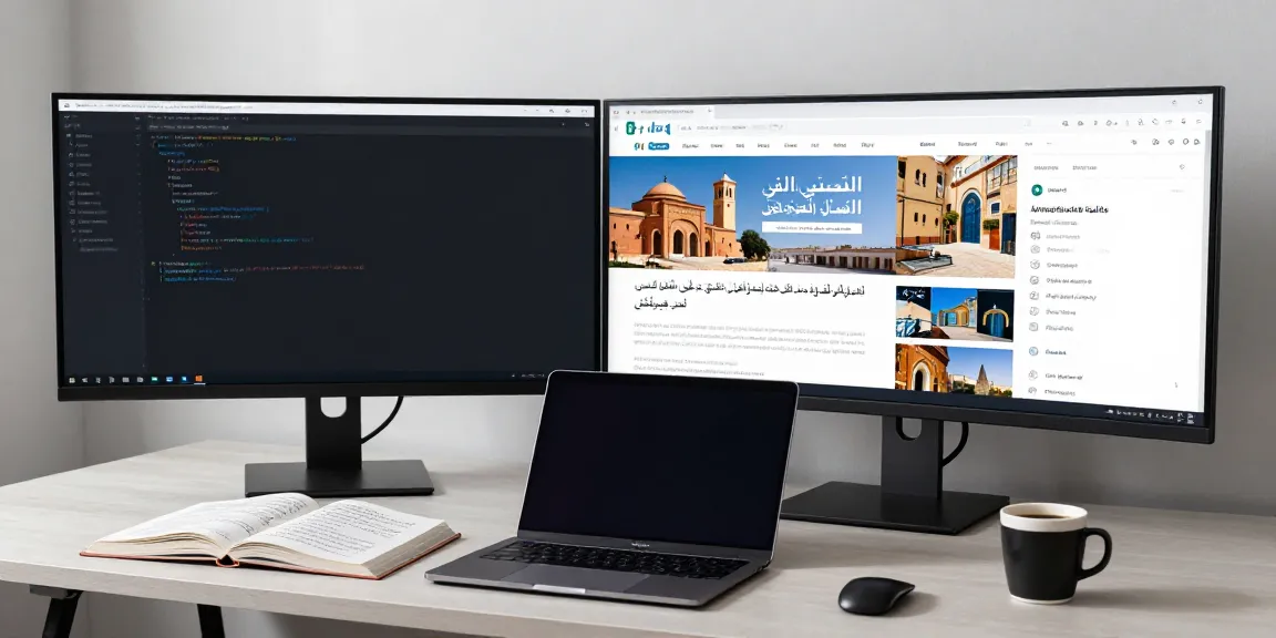 Arabisch lernen in Marokko mit innovativen Online-Ressourcen in einem modernen Lernumfeld.
