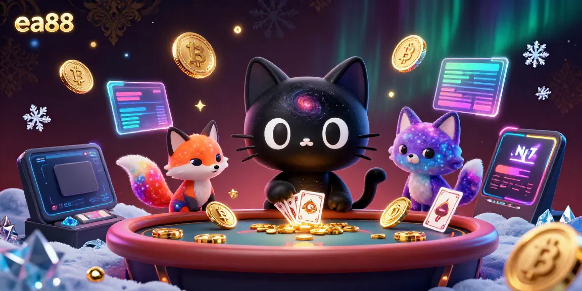 Experience cosmic thrills with the ea88 black hole cat at a dazzling casino table