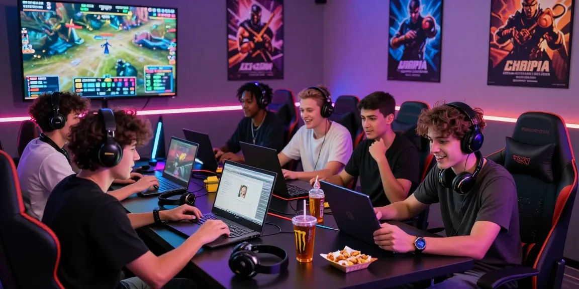 Friends playing online games at GEMWIN, showcasing excitement and engagement.