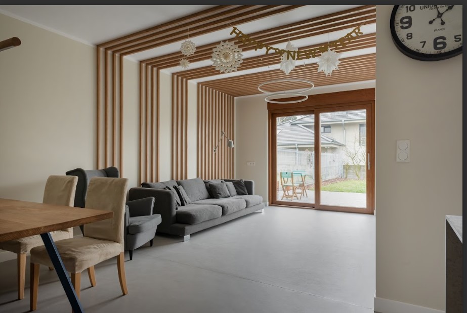 Kreative Ideen für die Verwendung von Mikrozement im Wohnzimmer