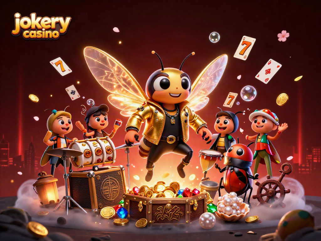 Engage with the vibrant jokery casino scene filled with action-packed gaming elements and lively characters.