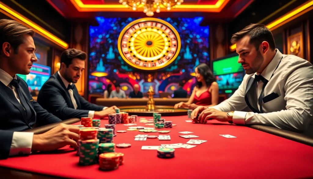 Engage with the thrill of online gambling at https://mm88.agency/ with vibrant casino visuals and poker excitement.