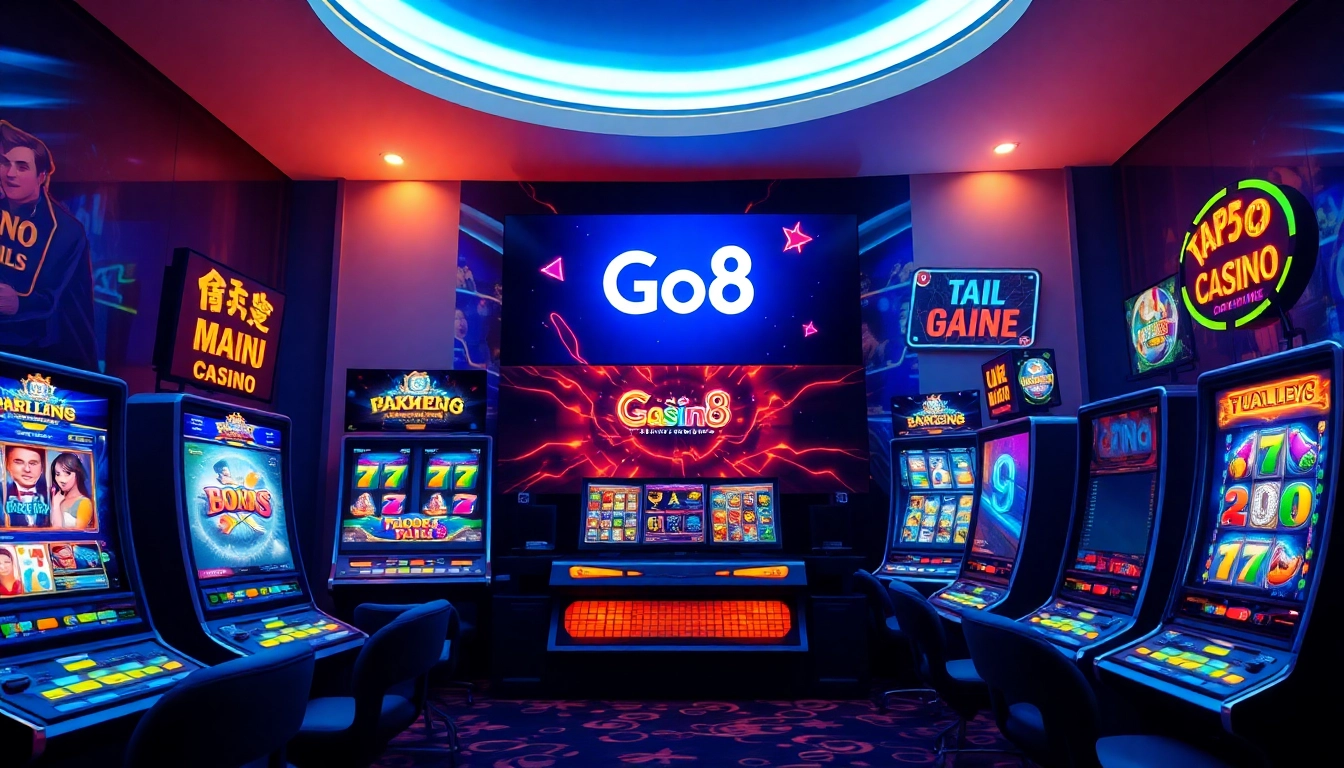 Exciting Go8 online casino gaming environment with vibrant visuals.